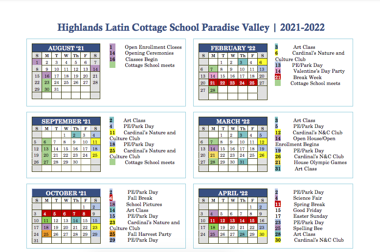 Calendar And Events Classical Homeschool Curriculum